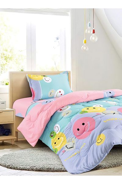 Generic 3 Piece Single Crib Bedding Set, Lightweight Comforter, Suitable for All Seasons