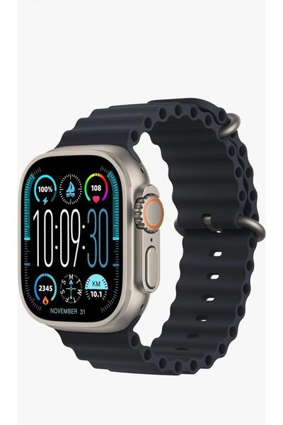 Holatec HK8PROMAX  AMOLED Multi Foksiyonel 100den Fazla Özellik 49mm Titanyum...