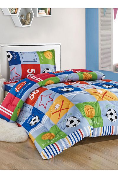 Generic 3 Piece Single Crib Bedding Set, Lightweight Comforter, Suitable for All Seasons