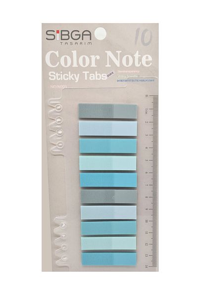 sibga tasarım Transparent Colored Post-It Note Paper - 200 Sheets Bookmark Sticker