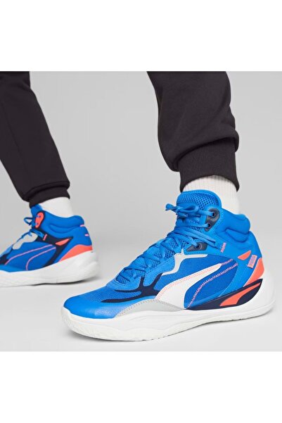 Puma Pantofi de baschet pentru bărbați Playmaker Pro Mid 377902-08 ALBASTRU