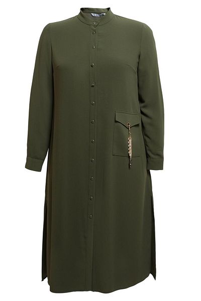 Alvina Plus Size Buttoned Tunic 44447