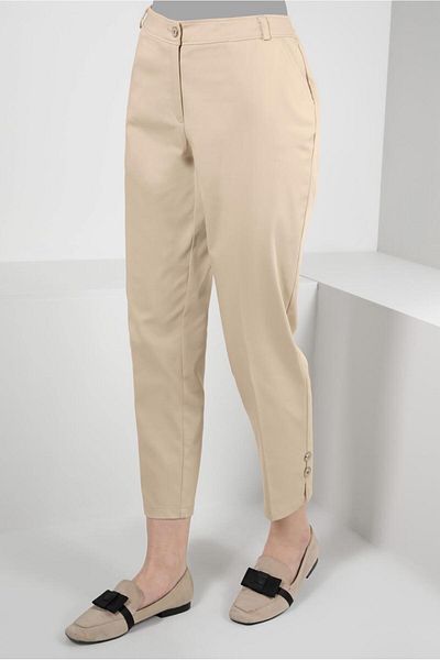 Alvina BUTTON DETAIL HIGH WAIST TROUSERS 70533-1