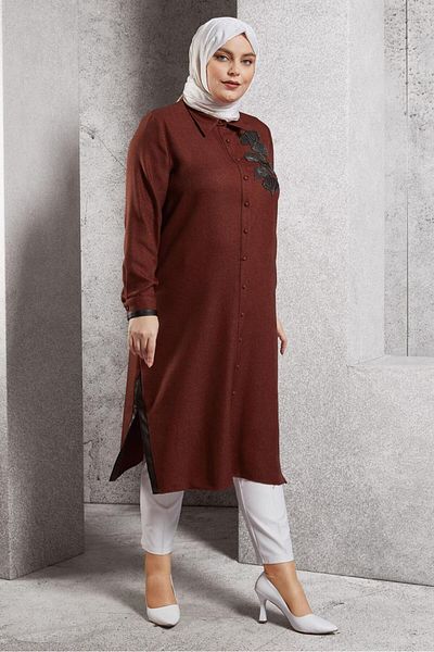 Alvina Long Embroidered Tunic - 45061