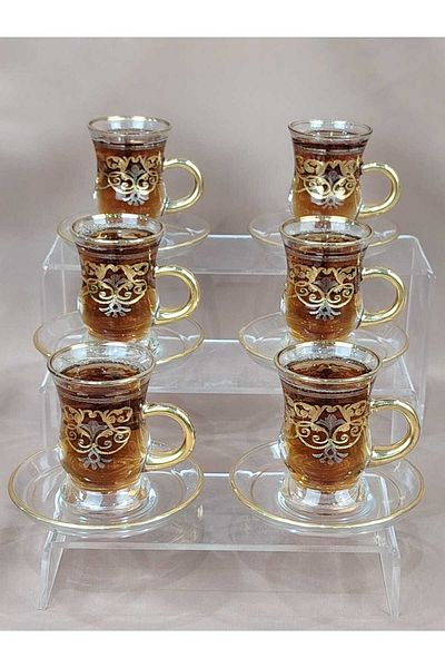 AR HOME 12 Piece Tea Set Laser