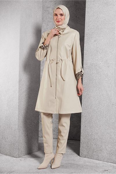Alvina Suni Leather Trench Coat 10931