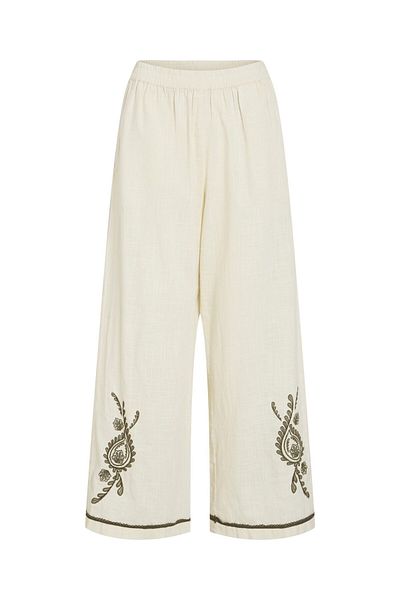 VILA Hose mit weitem Bein High Waist
