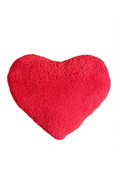 happyteks boutique Peluğa Heart Shaped Bale - Red & Red
