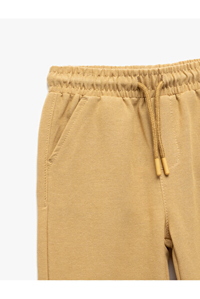 Koton Beli Bağcıklı Keten ve Viskon Karışımlı Basic Eşofman Altı