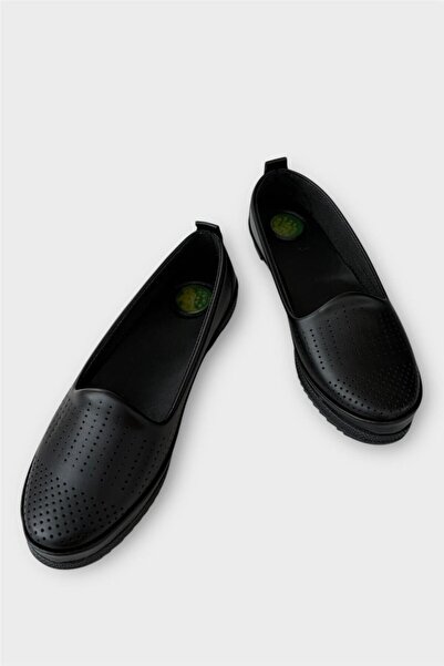 Liger Напълно ортопедична дишаща ежедневна балерина за майка с мека подметка - ЧЕРНА