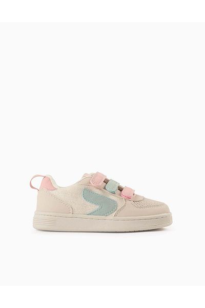 Ziddy Trainers for Girls 'ZY Move', Beige/Pink/Blue