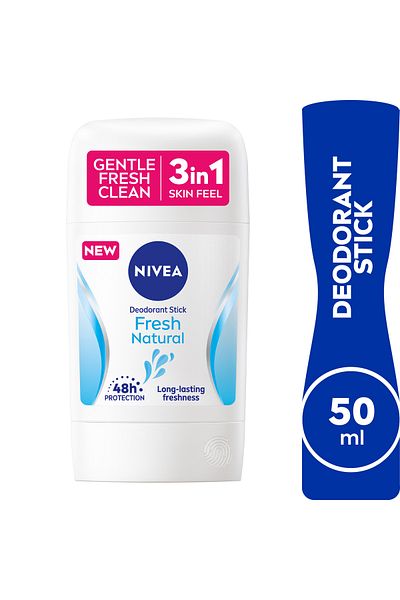 NIVEA Fresh Natural, Deodorant for Women, Ocean Extracts, Stick 50ml