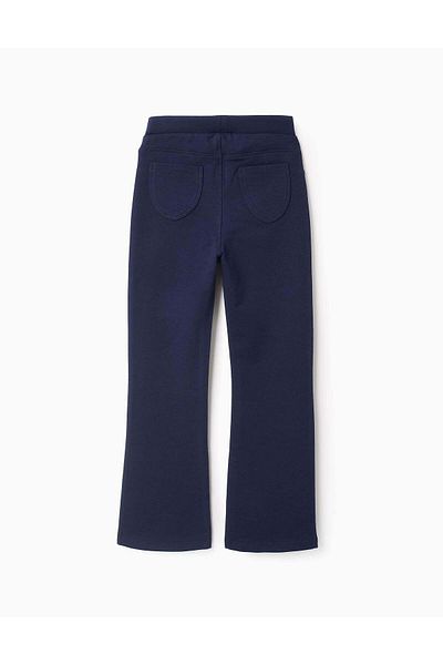 Ziddy Flared Jeggings for Girls, Dark Blue
