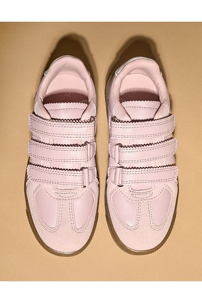 Ziddy Trainers in Synthetic Leather for Girls, Pink