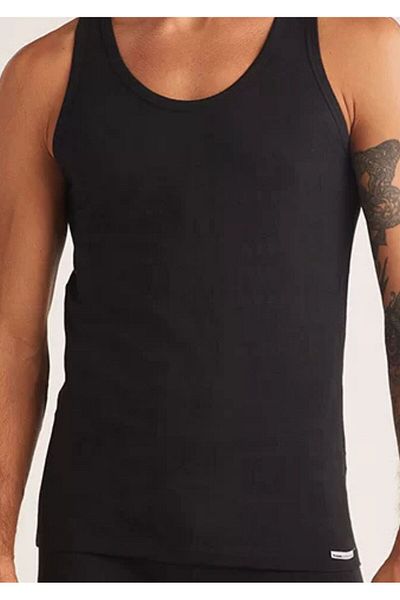 Kom Men's Modal Breathable Patterned Boxed 2-Piece Undershirt