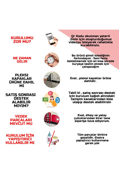 GOOD SIGN Pleksi Kapaklı, Ahşap Tır Model Oyuncak Araba Rafı, Kamyon Temalı Araba Sergileme Vitrini