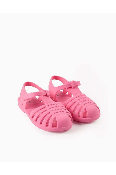 Ziddy Flexible Rubber Sandals for Girls 'Jellyfish', Pink