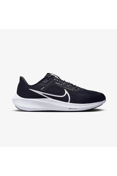 Nike Men's Leather Running Shoes Dv3853-001 - Black Gray Silver Air Zoom Pegasus 40