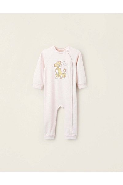 Ziddy Footless Sleepsuit in Interlock for Baby 'Simba', Beige