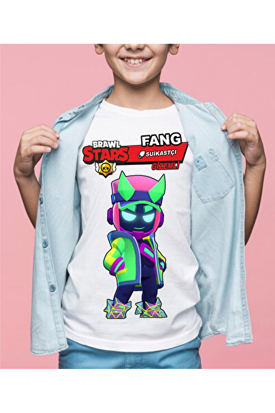 Home Brawl Stars FANGARDİYAN FANG Kostümlü Unisex T-Shirt