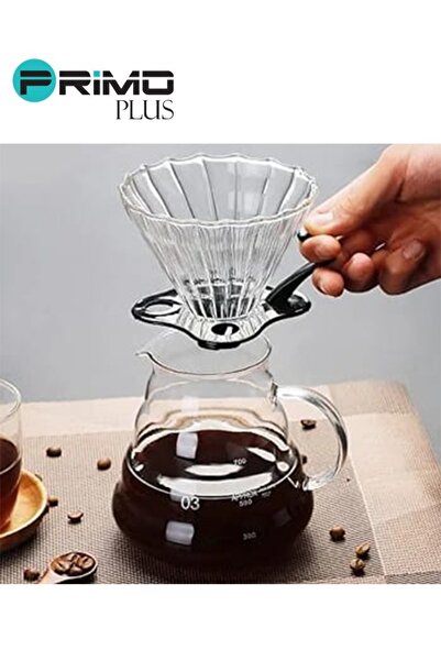 Primo Plus V60 Manual Coffee Drip Filter With Holder Pr104