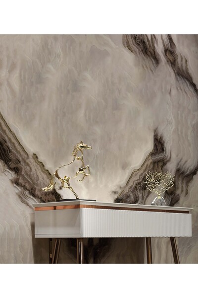 Sare Home Bianco Lake Dresuar Beyaz - Rose Gold