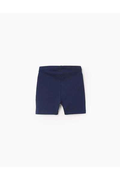 Ziddy Pack of 2 Cycling Shorts for Baby Girls, Dark Blue