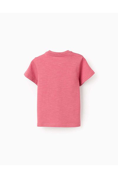 Ziddy T-shirt for Baby Boys 'Let's Float', Dark Pink