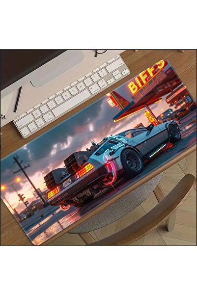 sgeteknoloji 70X30 СМ ГЕЙМЪРСКА ПОДЛОЖКА ЗА МИШКА С ТЕМА „ЗАВРЪЩАНЕ В БЪДЕЩЕТО“ И КОЛИ