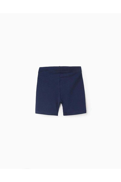 Ziddy Pack of 2 Jersey Shorts for Girls, Dark Blue