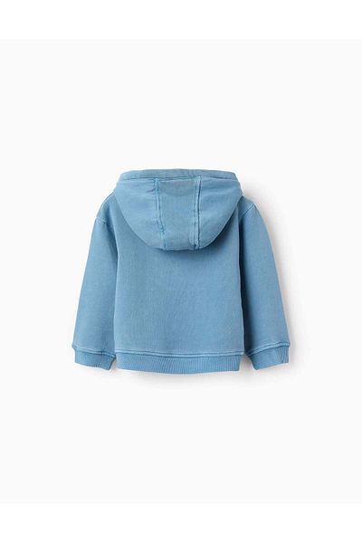 Ziddy Cotton Hooded Sweatshirt for Baby Boys 'Loire', Blue