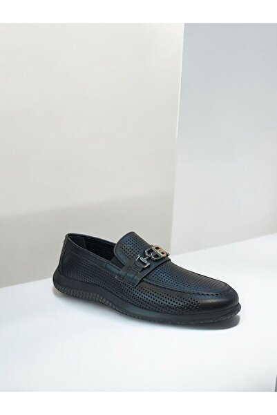 Voyager "Чоловічі шкіряні черевики без шнурків, з детальною EVA підошвою, зручні, класичні, стильні та комфортні"