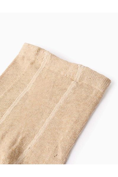 Ziddy Plain Tights for Baby Girls, Beige