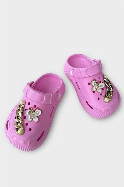 Liger Garden, Beach and Seaside Pool Use for Pink Children's Stone Cross Slippers