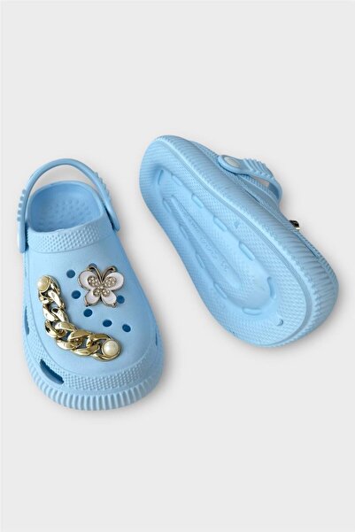 Liger Cross Slippers - Children's Stone Garden, Beach, Seaside and Pool Slippers Turquoise