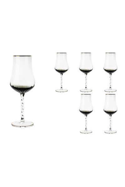 Mikasa Moor GOLD GRİ 6'LI BEYAZ ŞARAP KADEHİ