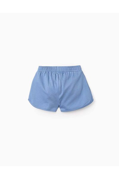 Ziddy Cotton Skort for Girls 'Stitch', Blue