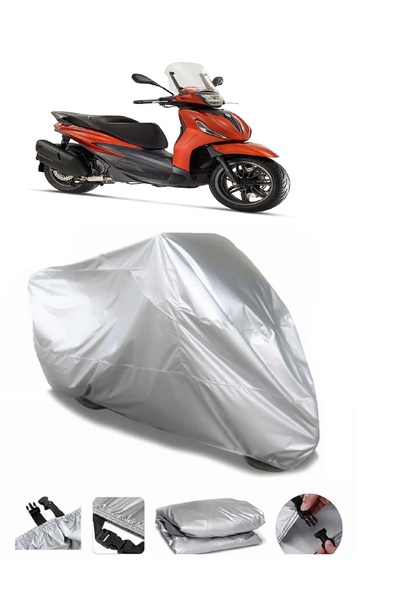 MotoLion لبياجيو بيفرلي 400 حقيبة خلفية من القماش المشمع للدراجات النارية سمي...