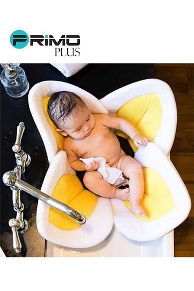 Primo Plus Comfortable baby bath seat in the shape of a blooming lotus flower