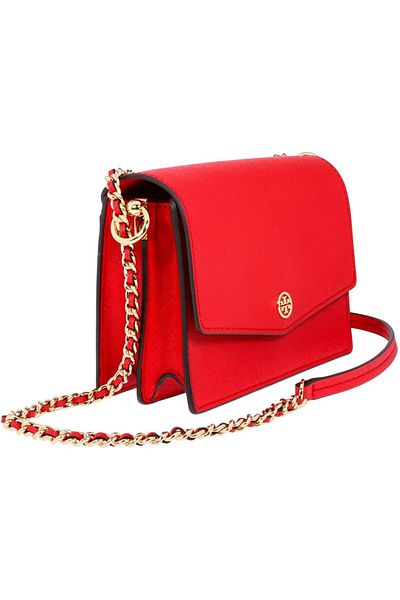 Tory Burch Mini Robinson Convertible Leather Shoulder Bag
