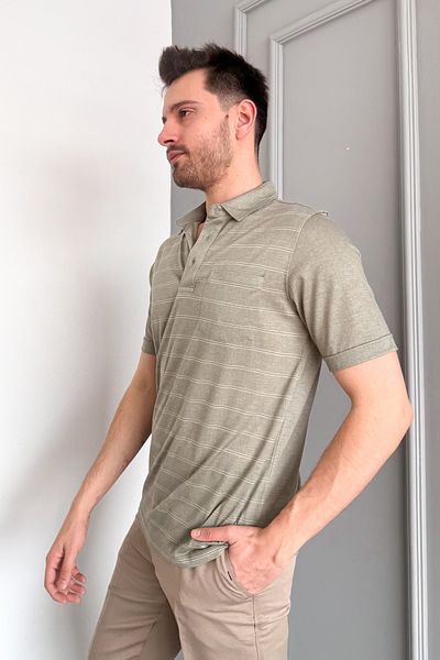 ModaPlaza Ανδρικό μπλουζάκι Mercerized Polo Neck 2517
