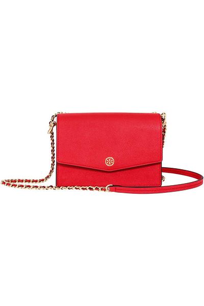 Tory Burch Mini Robinson Convertible Leather Shoulder Bag