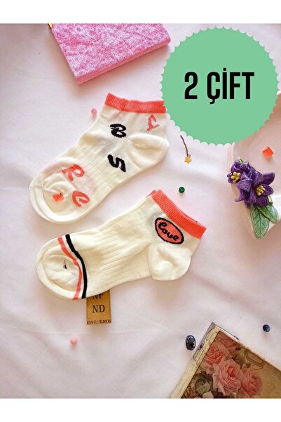 ENEFENDİ 2 ζευγάρια κάλτσες χωρίς ραφή στα δάχτυλα Μαλακό βαμβακερό κοντό μοτ...