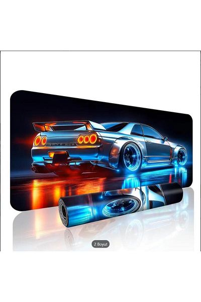 sgeteknoloji 70X30 CM TURBO RACING ΑΘΛΗΤΙΚΟ ΑΥΤΟΚΙΝΗΤΟ ΘΕΜΑΤΙΚΟ ΑΝΤΙΟΛΙΣΘΗΤΙΚΗ ΒΑΣΗ SPEED SURFACE GAMER MOUSE PAD GAMING