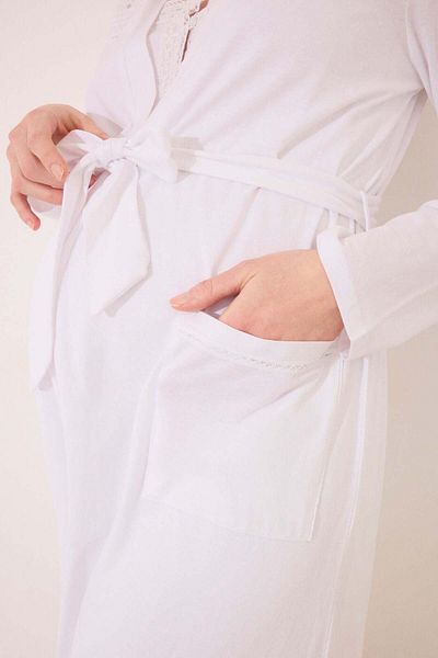 Women'secret White " maternity " midi robe