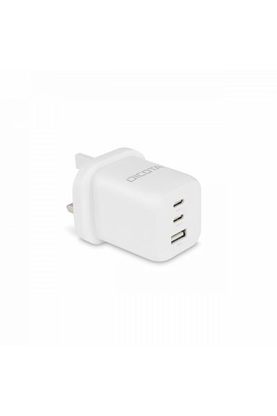 Dicota | D32055-3-Port GaN Wall Charger (65W) UK |White