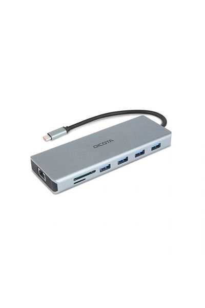 Dicota | D32065 -USB-C 13-in-1 Docking Station 4K HDMI/DP PD 100W |Gray