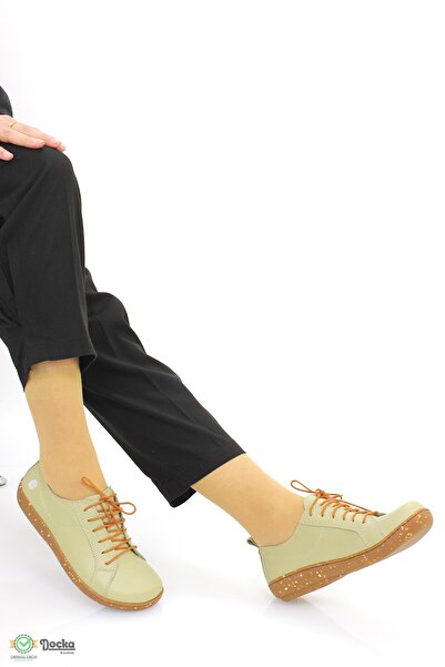 Mammamia Kadın Bağcıklı Spor Tarz Hakiki Deri Ortopedik Günlük Ayakkabı M26YA870