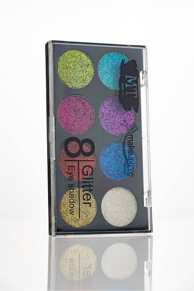 Makeuptime Mt 8 Color Glitter Eyeshadow Palette 02