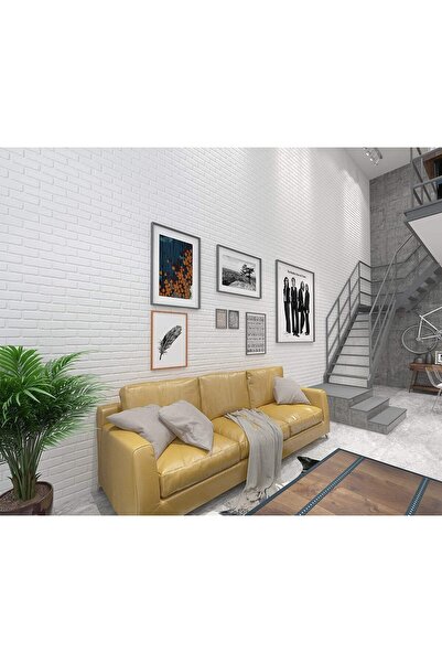 genric N / B PE Foam 3D Self-Adhesive Waterproof Brick Pattern Wall Sticker (77x70cm, 4 Piece)